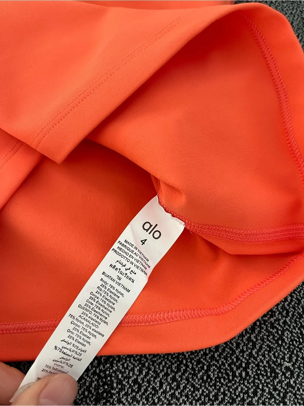 ALO Yoga Orange Spaghetti-Strap Camisole